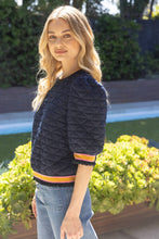 Load image into Gallery viewer, Quilted Striped Band Knit Top