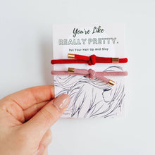 Load image into Gallery viewer, Tiny Gift Society - Really Pretty Double Elastic Hair Tie - Hair Accessory Card