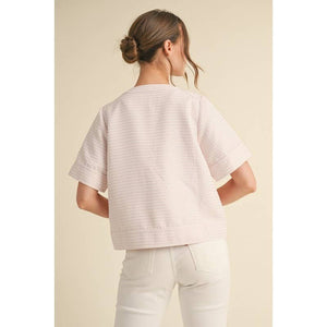 STYLE USA - Textured knit jacket