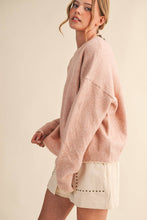 Load image into Gallery viewer, Contrast Scallop Knit Sweater