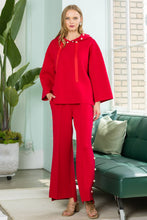 Load image into Gallery viewer, Joh Apparel - Francine French Scuba Pearl Hoodie: Burnt Orange / XS / 7425FT