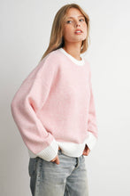 Load image into Gallery viewer, BUTTERMELON - Cozy Contrast Trim Sweater-BMW8575