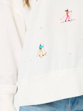 Load image into Gallery viewer, Shiraleah - ASST/8 SKIERS WITH PEARLS RELAXED SWEATSHIRTS, IVORY