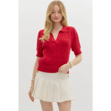Load image into Gallery viewer, STYLE USA - Solid sweater cable knit top