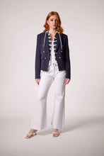 Load image into Gallery viewer, Kasey Nautical Hooded Blazer- Navy