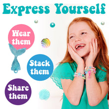 Load image into Gallery viewer, Bead Jewelry Jar Mermaid - DIY Bracelet Craft Kit for Kids