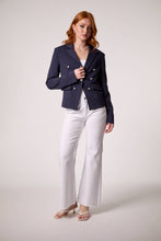 Load image into Gallery viewer, Kasey Nautical Hooded Blazer- Navy