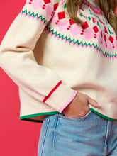 Load image into Gallery viewer, Shiraleah - FAIR ISLE DOUBLE KNIT BOXY SWEATER