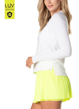 Load image into Gallery viewer, Lucky In Love - Women's UV 50+ High Low Breezy Long Sleeve - WHITE