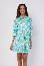 Load image into Gallery viewer, Resort Wear Blue Floral Summer Dress