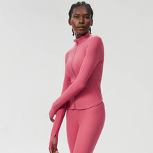 Load image into Gallery viewer, Sodalemon - Women High-Neck Waist-Shaping Yoga Running Workout Jacket