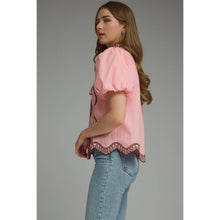 Load image into Gallery viewer, STYLE USA - Solid short puff sleeve top