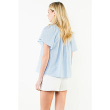 Load image into Gallery viewer, Short Sleeve Gimgham Patterned Top
