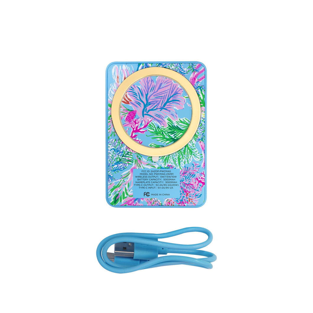 Lilly Pulitzer - Portable Wireless Charger, Pink