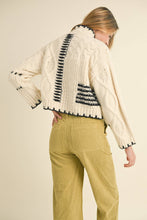 Load image into Gallery viewer, Mixed Cable with Stitch Knit Sweater