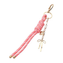 Load image into Gallery viewer, Sensibling Corp. - Heart Bow Charm Drop Rope Knot Keychain Bag Charm