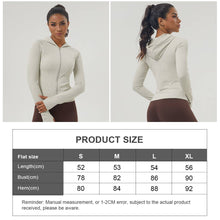 Load image into Gallery viewer, Sodalemon - Women Fall Winter Thumb Hole Hooded Zip-Up Sport Jacket