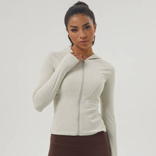 Load image into Gallery viewer, Sodalemon - Women Fall Winter Thumb Hole Hooded Zip-Up Sport Jacket