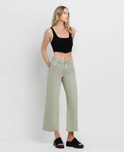 Load image into Gallery viewer, Vervet by Flying Monkey High Rise Wide Leg Jeans - Swamp