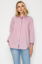 Load image into Gallery viewer, Jasmine Cotton Pinstripe Shirt