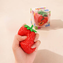 Load image into Gallery viewer, Crunchy Strawberry Crunching Sound Squeeze Squishy Stress Relief Toy