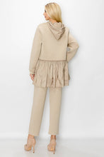 Load image into Gallery viewer, Fabria French Scuba Hoodie - Taupe