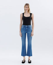 Load image into Gallery viewer, FLYING MONKEY - HIGH RISE RAW HEM BOOTCUT JEANS F6084