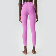 Load image into Gallery viewer, Sodalemon - Women Wave Design Yoga Sport Solid Color Fitness Leggings