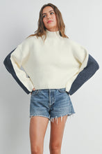 Load image into Gallery viewer, Two-Toned Turtleneck Sweater