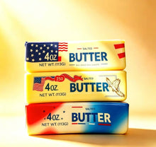 Load image into Gallery viewer, Sparkling Extras - Squeeze USA Flag Butter Shape Fidget Toy Squishy Toy
