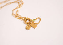Load image into Gallery viewer, WJW - Stainless Steel Paperclip Carabiner Charm Holder Necklace