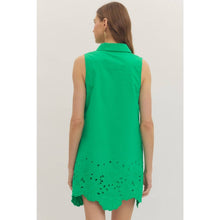 Load image into Gallery viewer, Solid sleeveless mini dress - Green