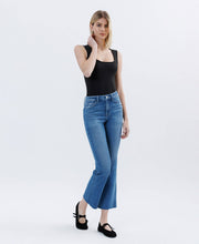 Load image into Gallery viewer, FLYING MONKEY - HIGH RISE RAW HEM BOOTCUT JEANS F6084