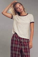 Load image into Gallery viewer, Sporty Trim Textured Crewneck Top