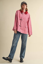 Load image into Gallery viewer, Utility Jacket with Corduroy Collar - Rosewood Pink