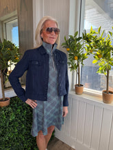 Load image into Gallery viewer, Lulu-B Swing Dress - Navy Gingham