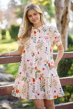 Load image into Gallery viewer, Floral Print Button Up Dress