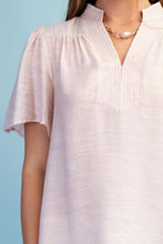 Load image into Gallery viewer, Lightweight V-Neck Blouse -Blush