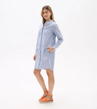 Load image into Gallery viewer, Julia Shirt Dress - Classic Stripes