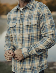Mountain Overshirt in Blue Plaid