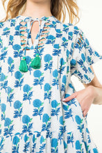 Load image into Gallery viewer, Ruffle Sleeve Flower Print Dress
