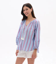 Load image into Gallery viewer, Naomi Blouse - Chambray Rainbow