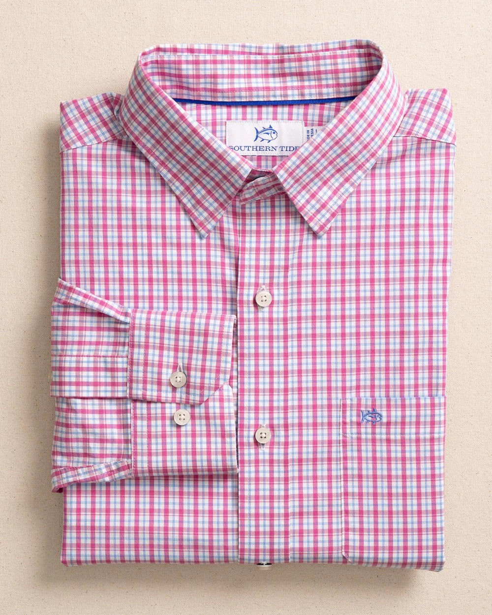 Charleston Broad Creek Plaid Long Sleeve Sport Shirt