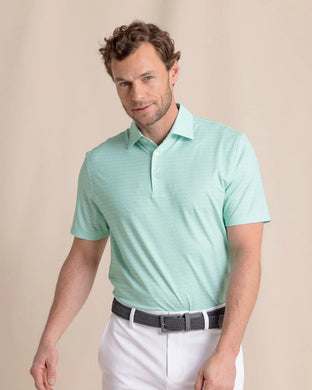 Driver ST Geo Printed Polo-Jade Green