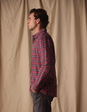 Load image into Gallery viewer, Hudson Double Brushed Flannel in Mineral Red Plaid