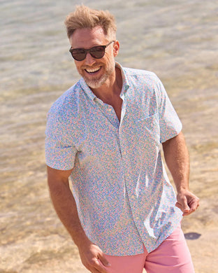 Petal Party Intercoastal Short Sleeve Sport Shirt