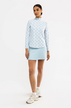 Load image into Gallery viewer, Ava Quarter Zip - Blue Dot Floral