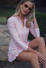 Load image into Gallery viewer, Ava Quarter Zip - Melon Stripe