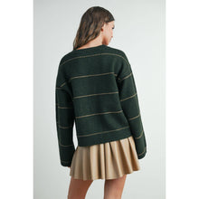 Load image into Gallery viewer, BUTTERMELON - Button Front Striped Cardigan - BMC7580