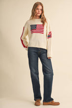 Load image into Gallery viewer, American Flag Knit Sweater